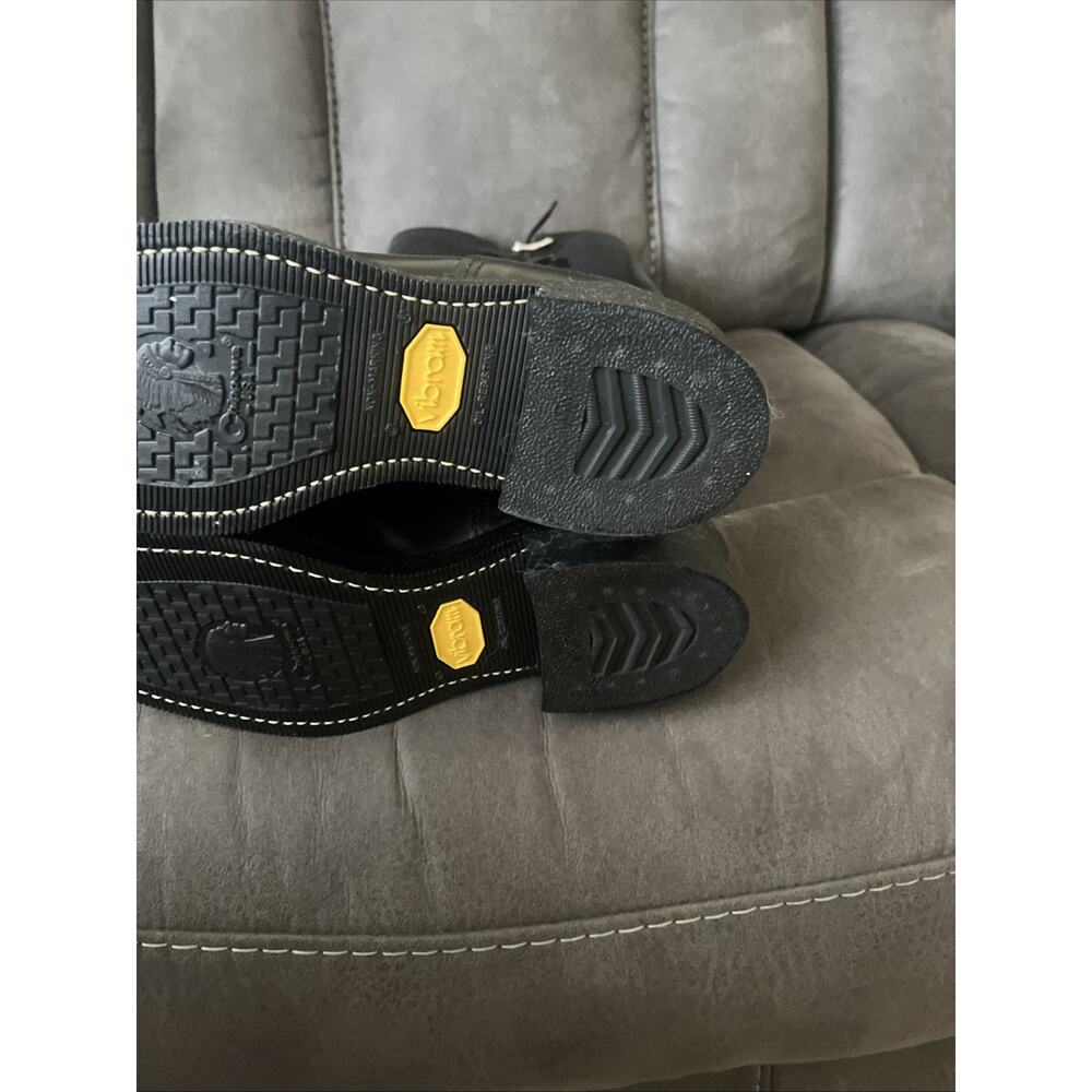Chippewa Baden Trooper Made In USA 71418 Mens Black Motorcycle Boots 8.5D - Picture 12 of 16